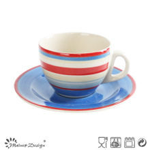 Nice Hand Painting Colorful Cup & Saucer